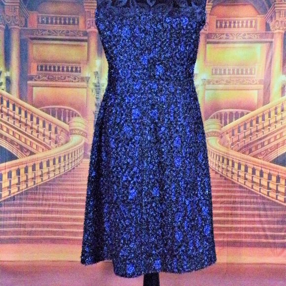 T. Tahari Women's Embroidered Midi Dress - Picture 8 of 9